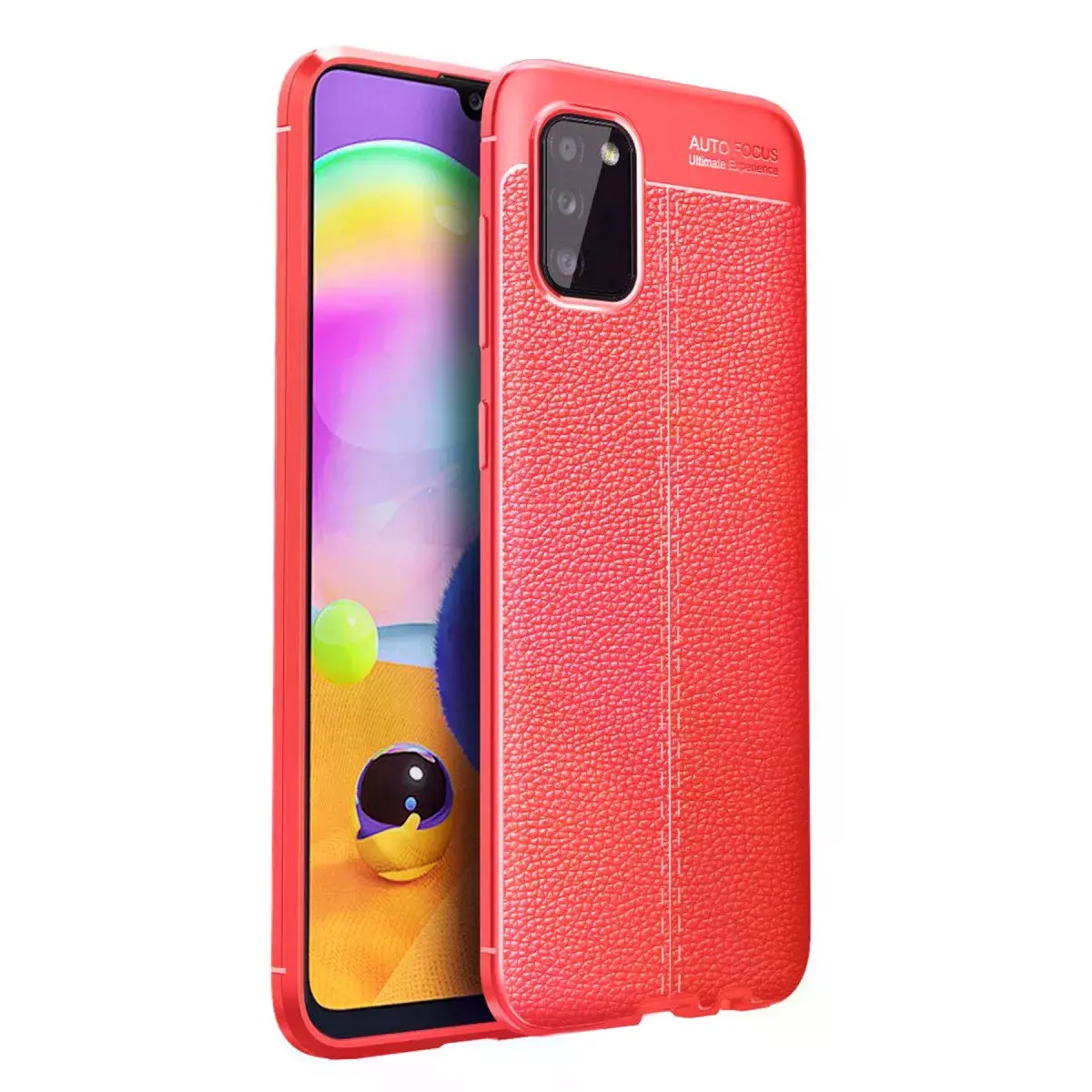 Samsung Galaxy A02s Kılıf Auto Focus Kapak - Kırmızı