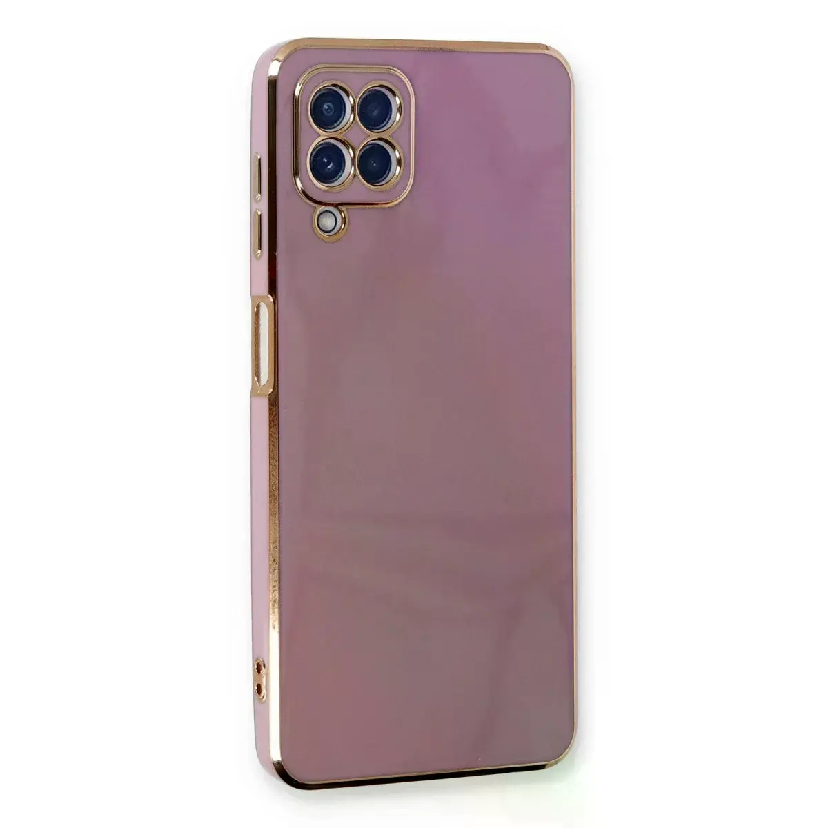 Samsung Galaxy A22 Kılıf Volet Silikon - Mor