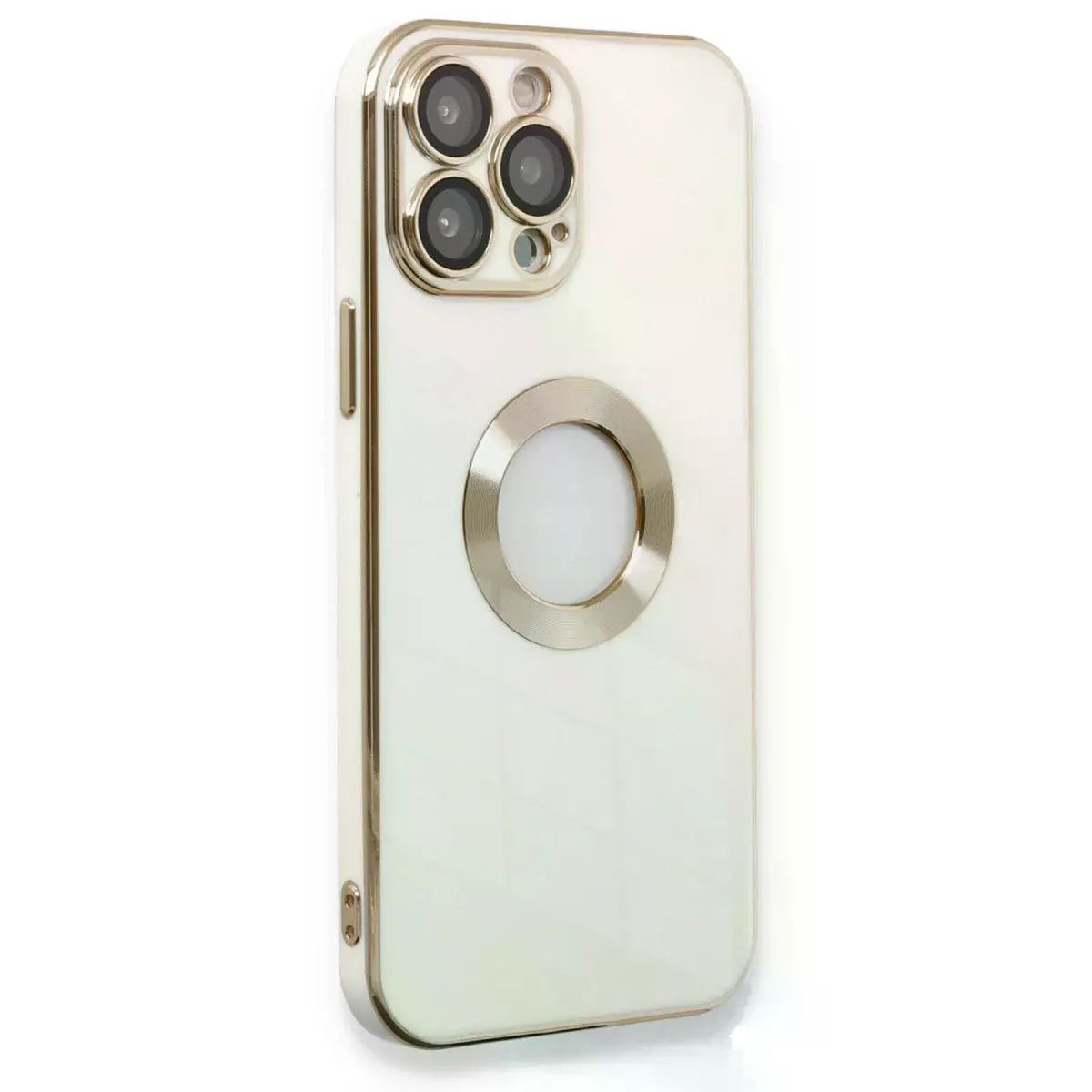 İphone 13 Pro Max Kılıf Store Silikon - Beyaz