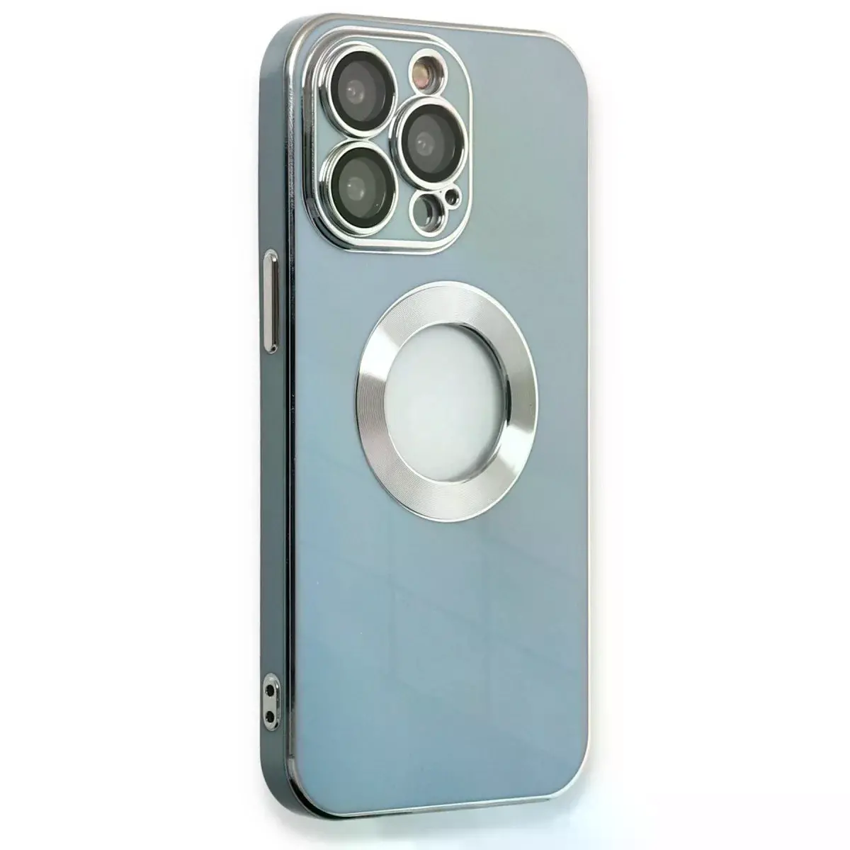 İphone 13 Pro Max Kılıf Store Silikon - Sierra Blue