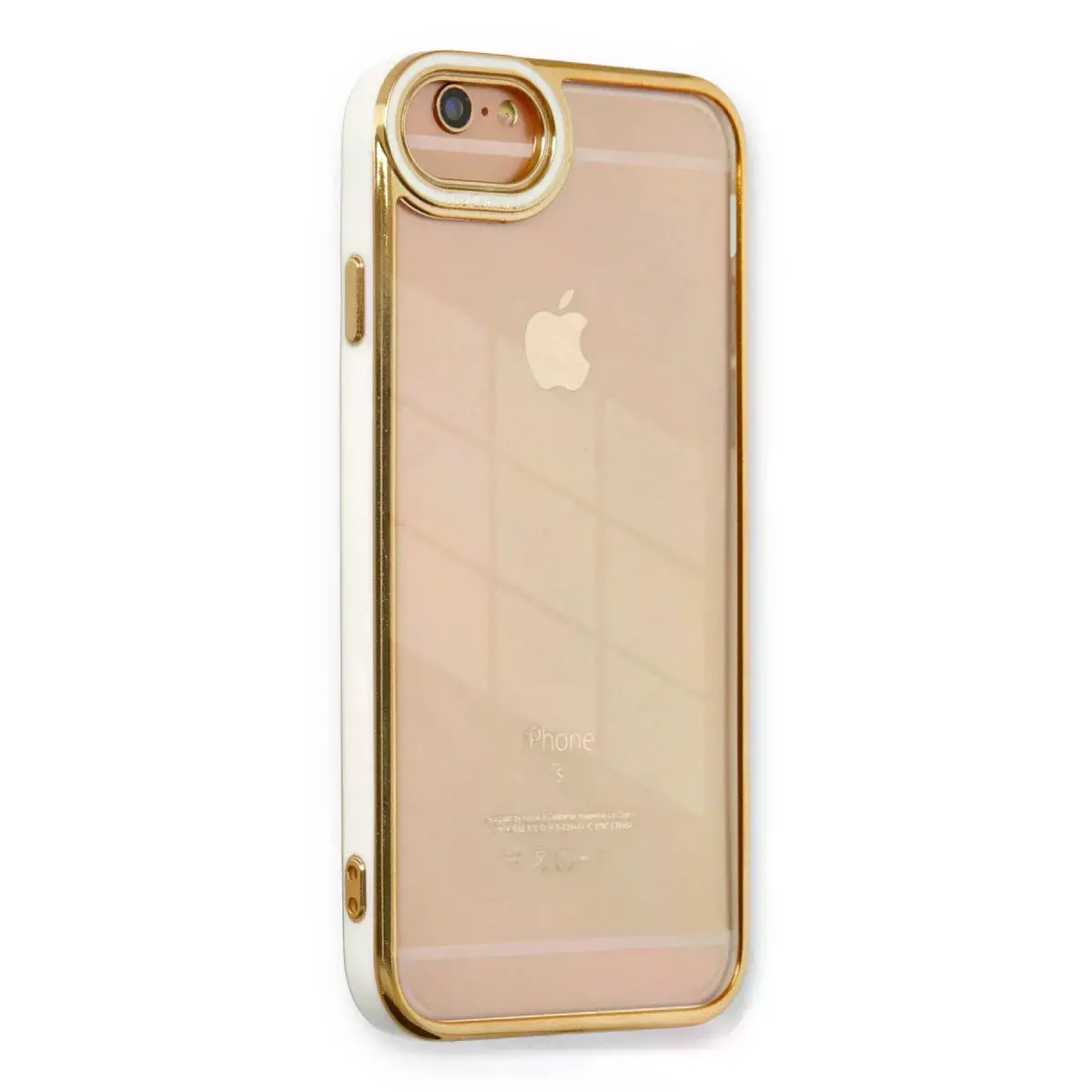 İphone 6 Kılıf Liva Lens Silikon - Beyaz