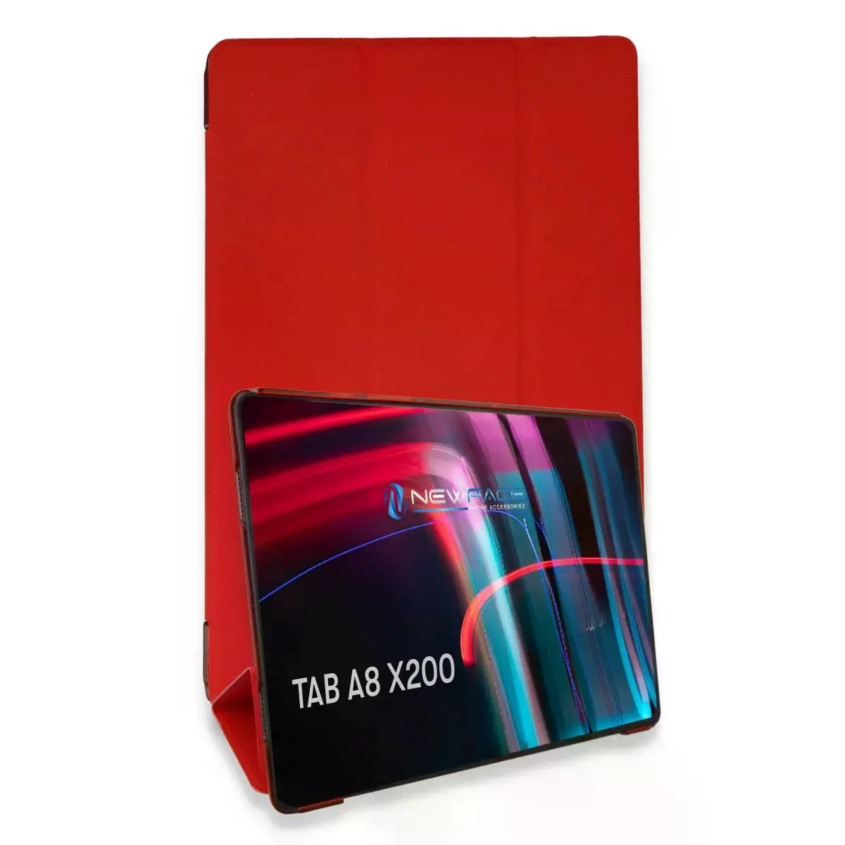 Samsung Galaxy X200 Tab A8 10.5 Kılıf Tablet Smart Kılıf - Kırmızı