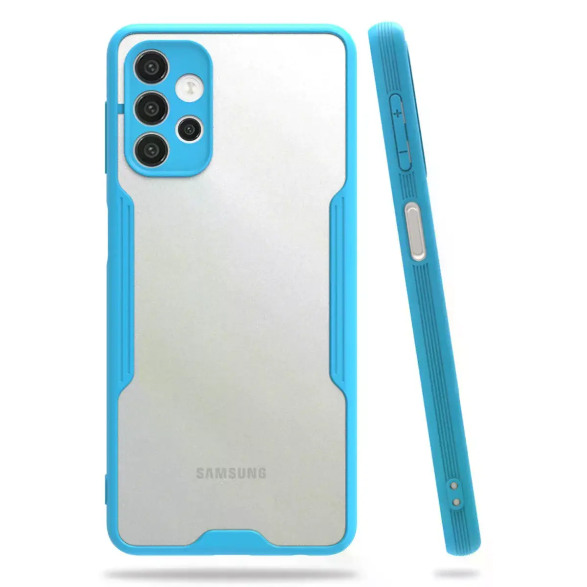 Samsung Galaxy A52 Kılıf Platin Silikon - Mavi