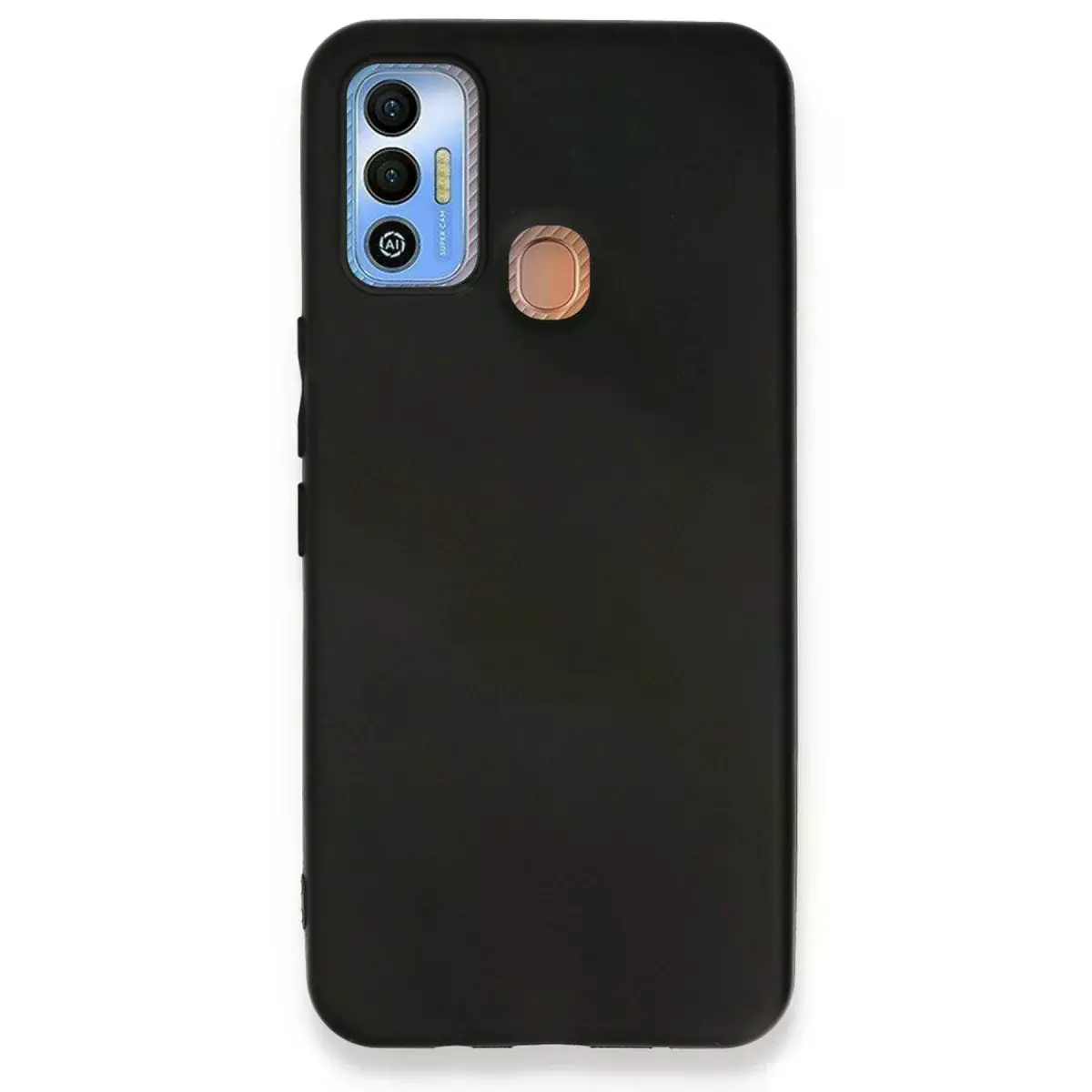 Tecno Spark 7t Kılıf First Silikon - Siyah
