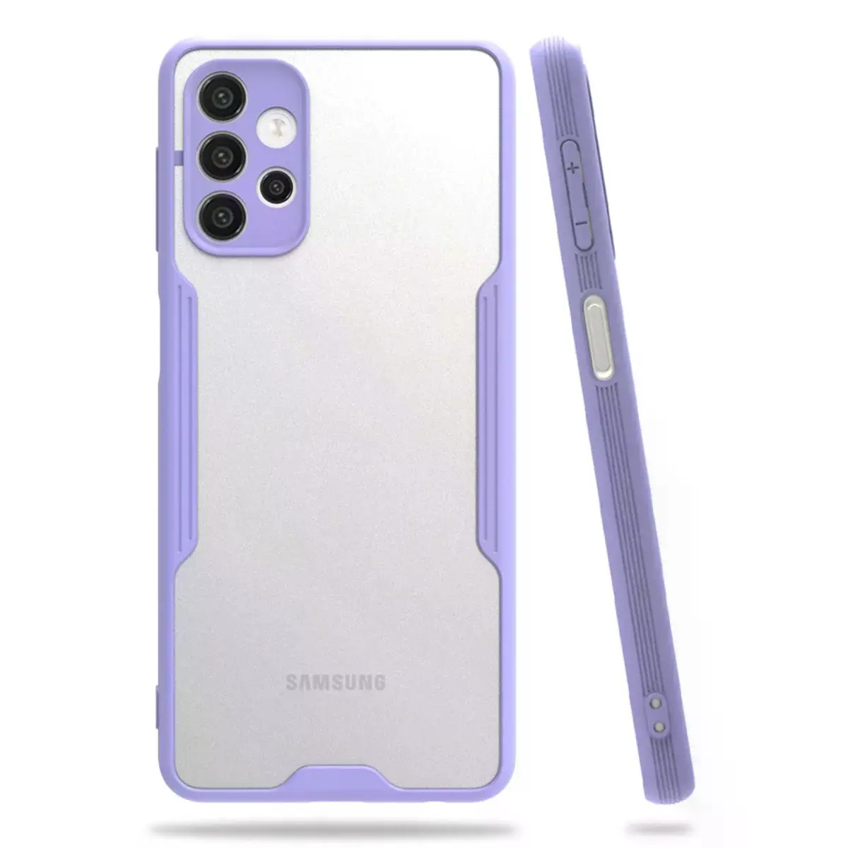 Samsung Galaxy A72 Kılıf Platin Silikon - Lila