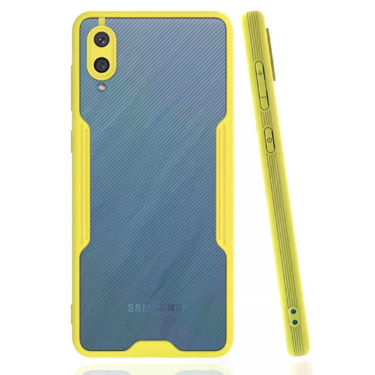Samsung Galaxy A02 Kılıf Platin Silikon - Sarı