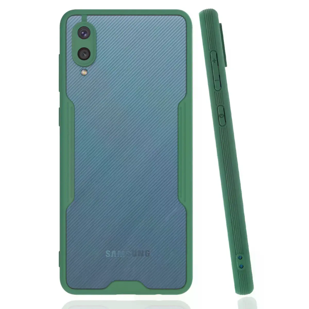 Samsung Galaxy A02 Kılıf Platin Silikon - Yeşil