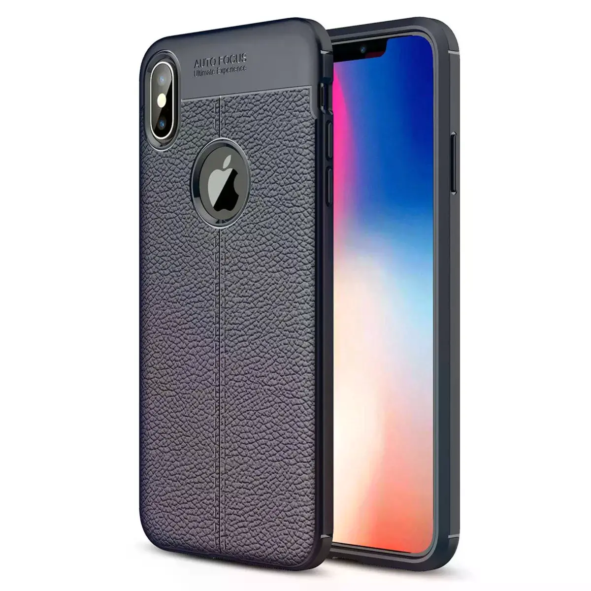 İphone Xs Max Kılıf Auto Focus Kapak - Lacivert