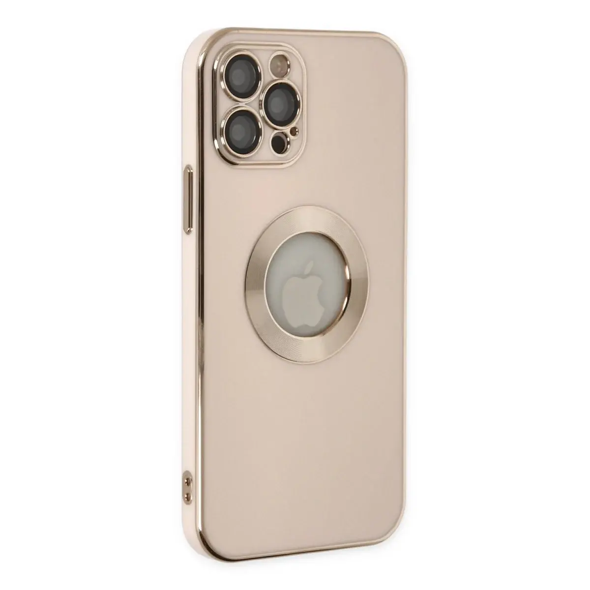 İphone 12 Pro Kılıf Store Silikon - Pembe