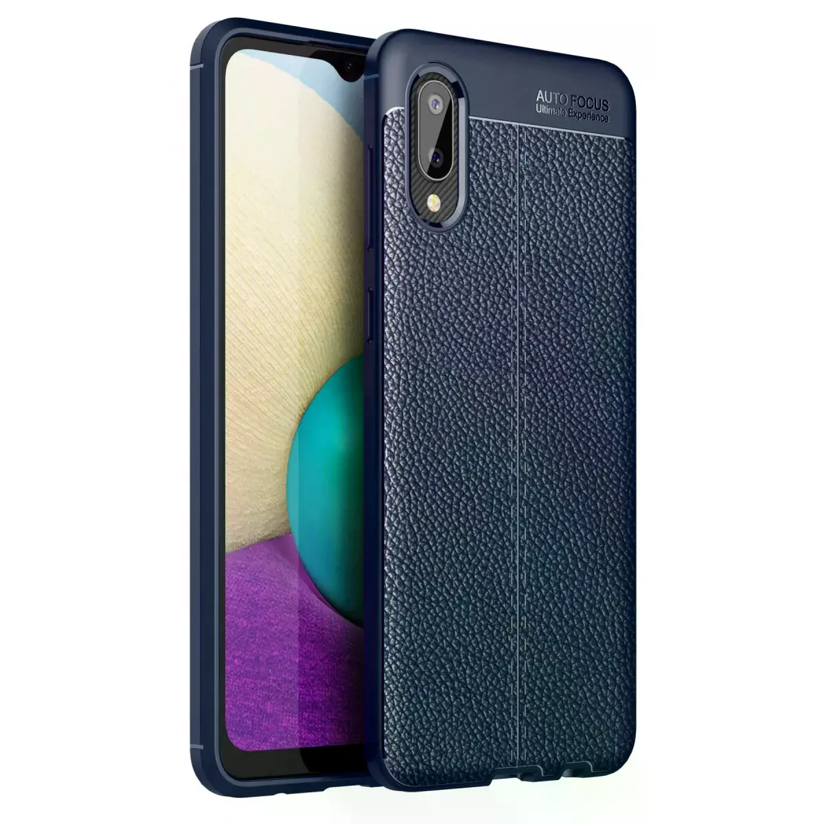 Samsung Galaxy A02 Kılıf Auto Focus Kapak - Lacivert