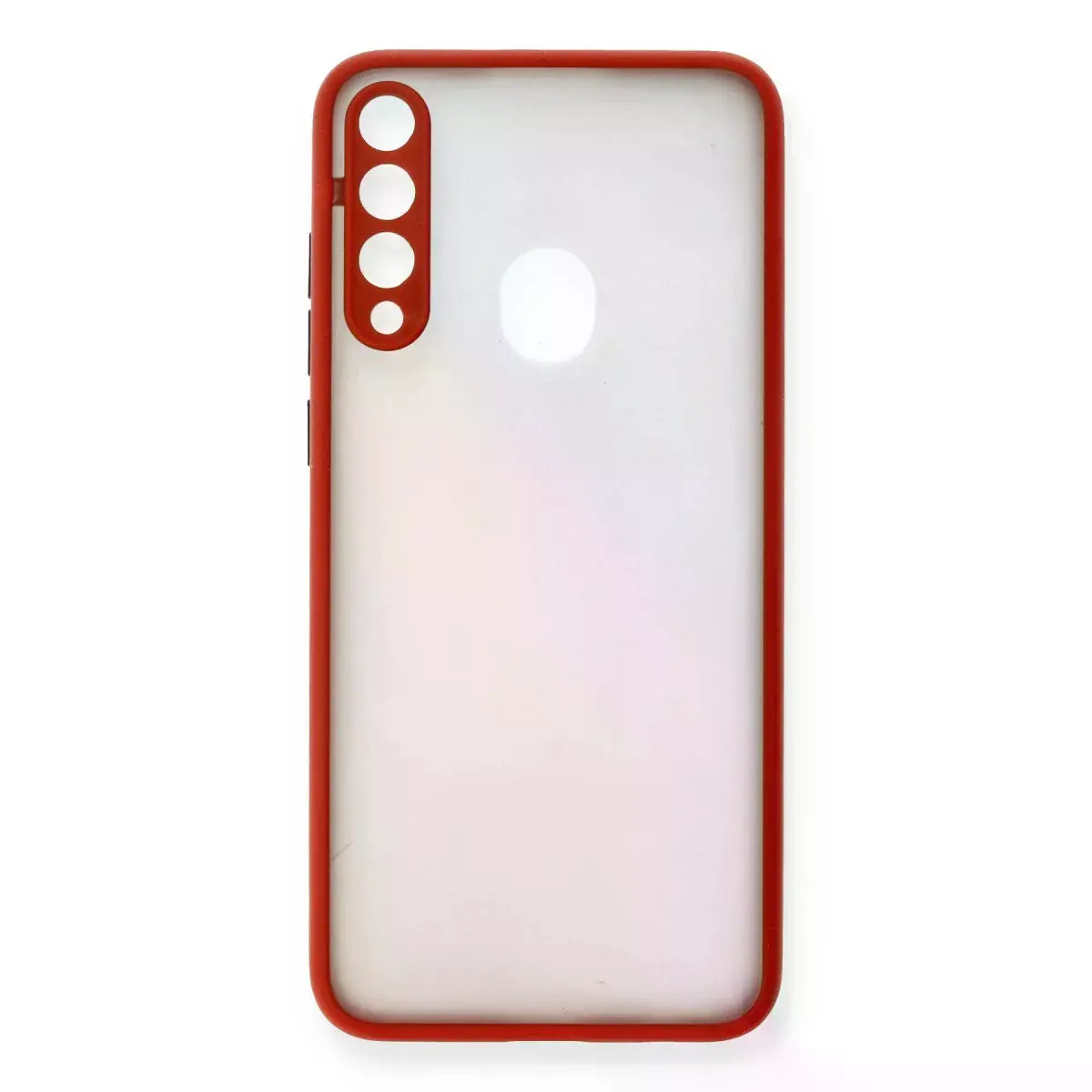 Huawei Y6p Kılıf Montreal Silikon Kapak - Kırmızı