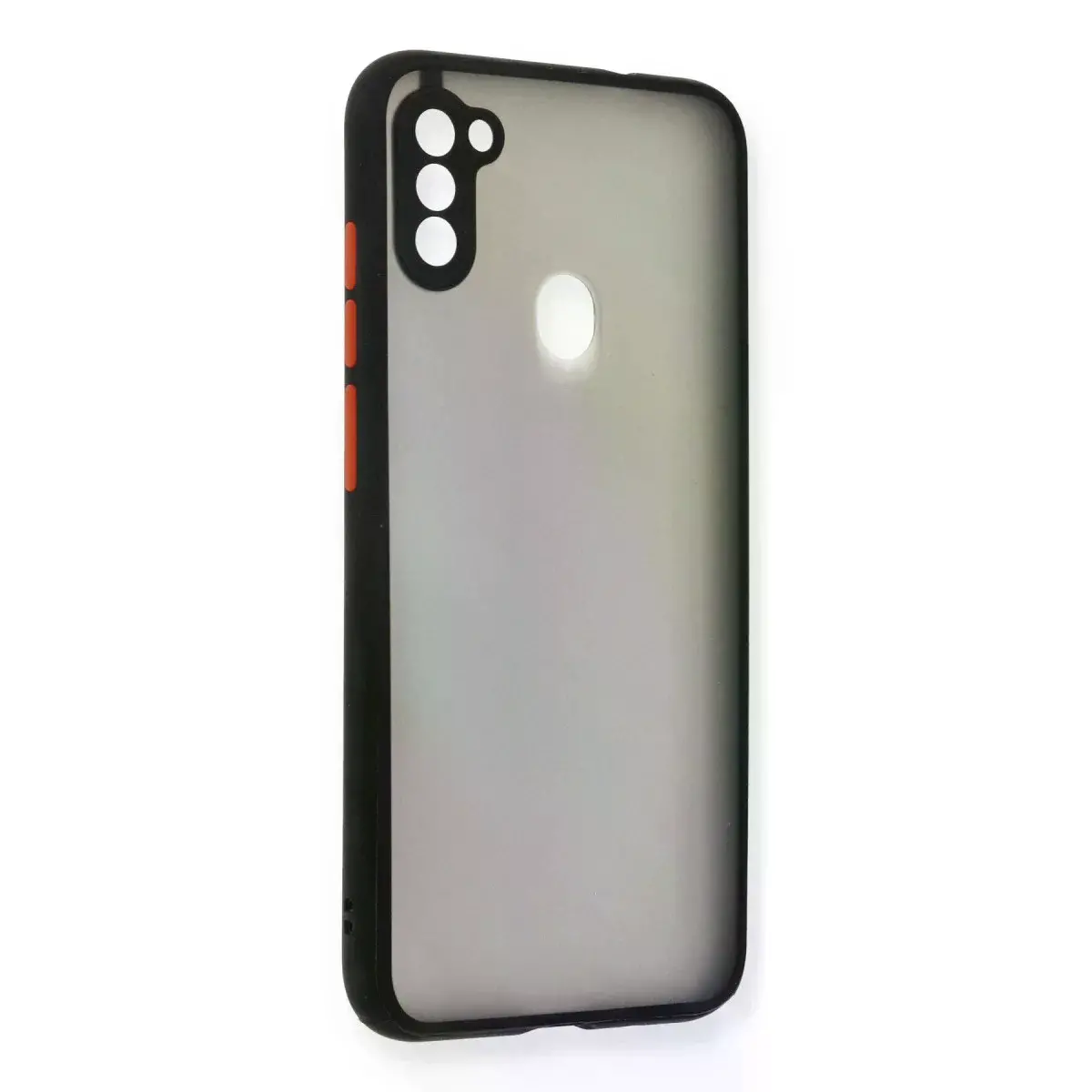Samsung Galaxy A11 Kılıf Montreal Silikon Kapak - Siyah