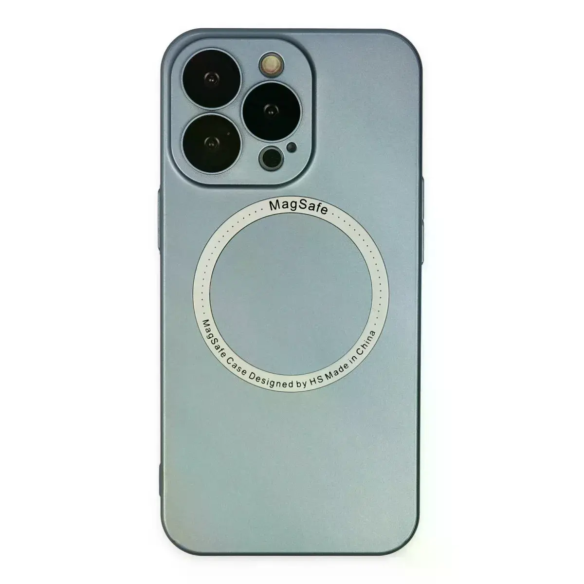 İphone 13 Pro Kılıf Jack Magneticsafe Lens Silikon - Sierra Blue