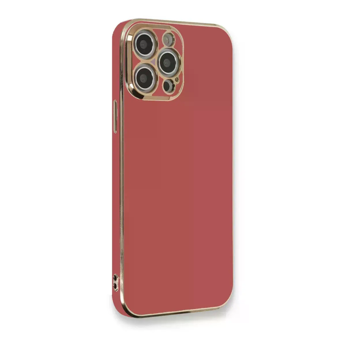 İphone 12 Pro Max Kılıf Volet Silikon - Kırmızı