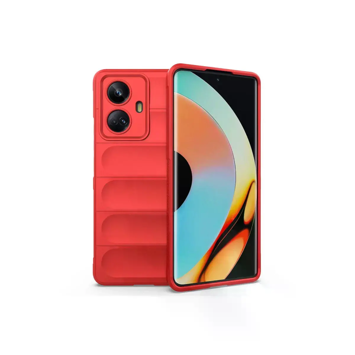 Realme 10 Pro 5g Kılıf Optimum Silikon - Kırmızı