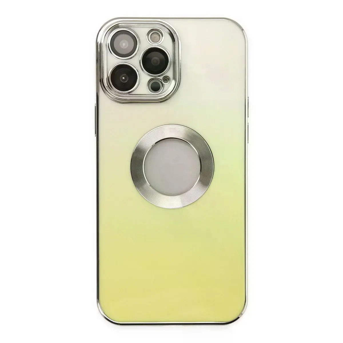 İphone 13 Pro Max Kılıf Best Silikon - Sarı