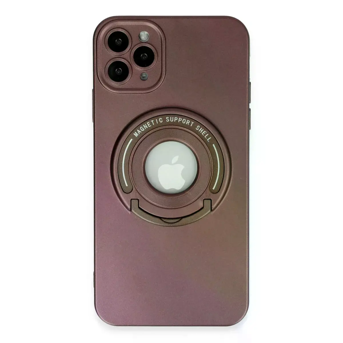 İphone 12 Pro Kılıf Lukka Magneticsafe Kapak - Kahverengi