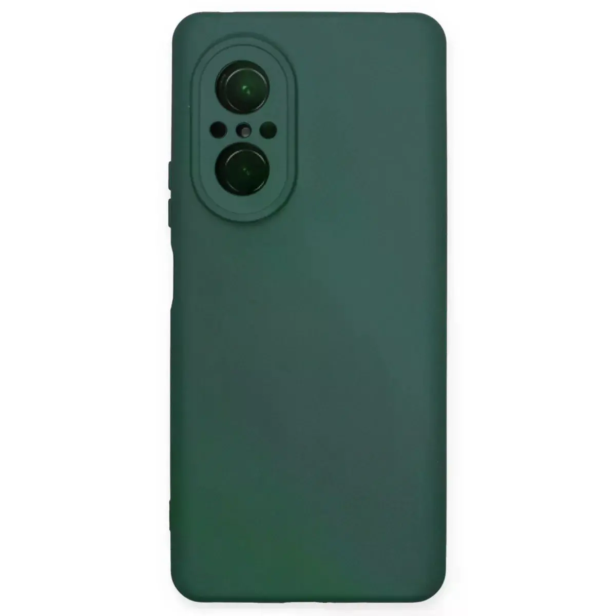 Huawei Nova 9 Se Kılıf Nano İçi Kadife Silikon - Koyu Yeşil
