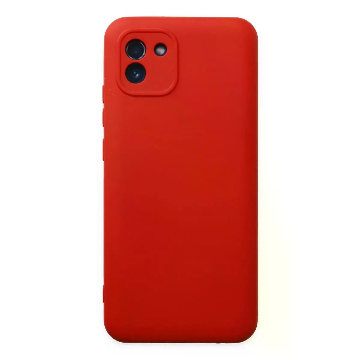 Samsung Galaxy A03 Kılıf Nano İçi Kadife Silikon - Kırmızı