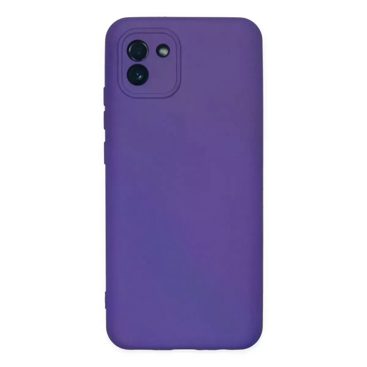Samsung Galaxy A03 Kılıf Nano İçi Kadife Silikon - Mor