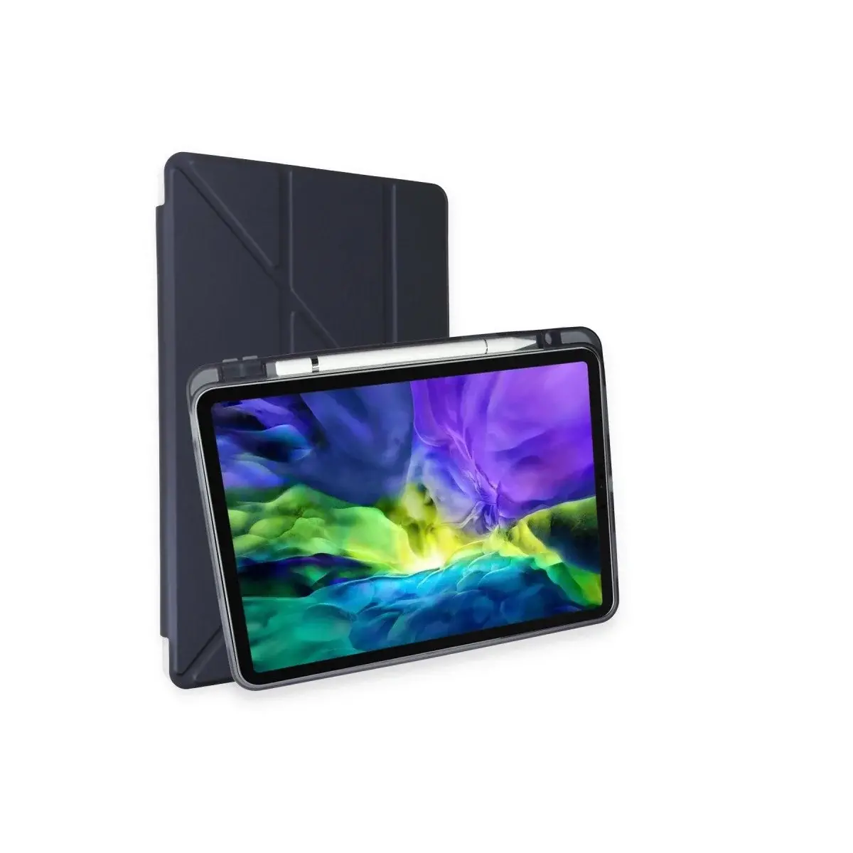 İpad Air 4 10.9 Kılıf Kalemlikli Mars Tablet Kılıfı - Lacivert