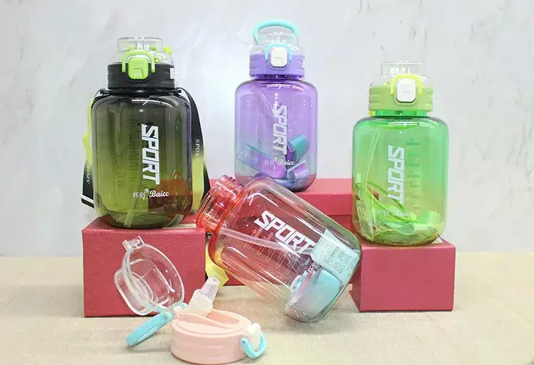 Pipetli Su Matarası 1100 Ml Bpa İçermez Alk4646