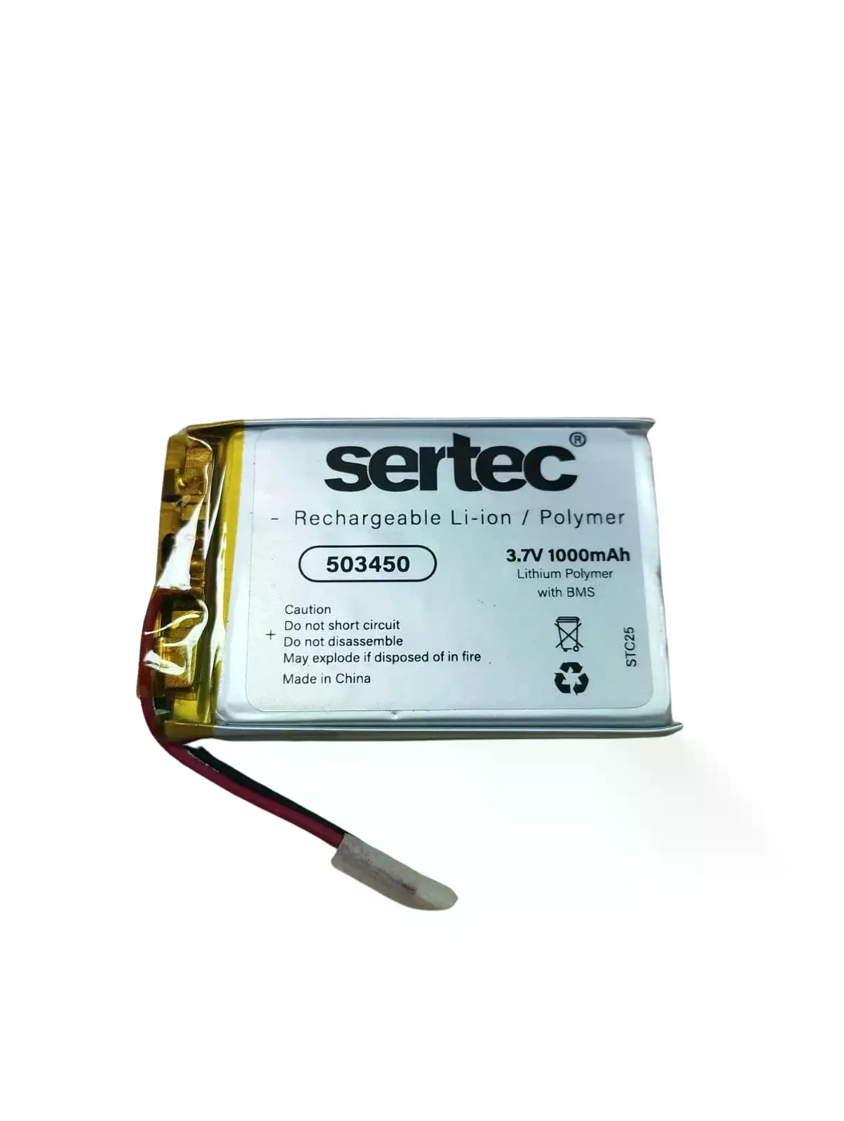 503450 3.7v 1000 Mah Li-polymer Pil (devreli/1.5a)