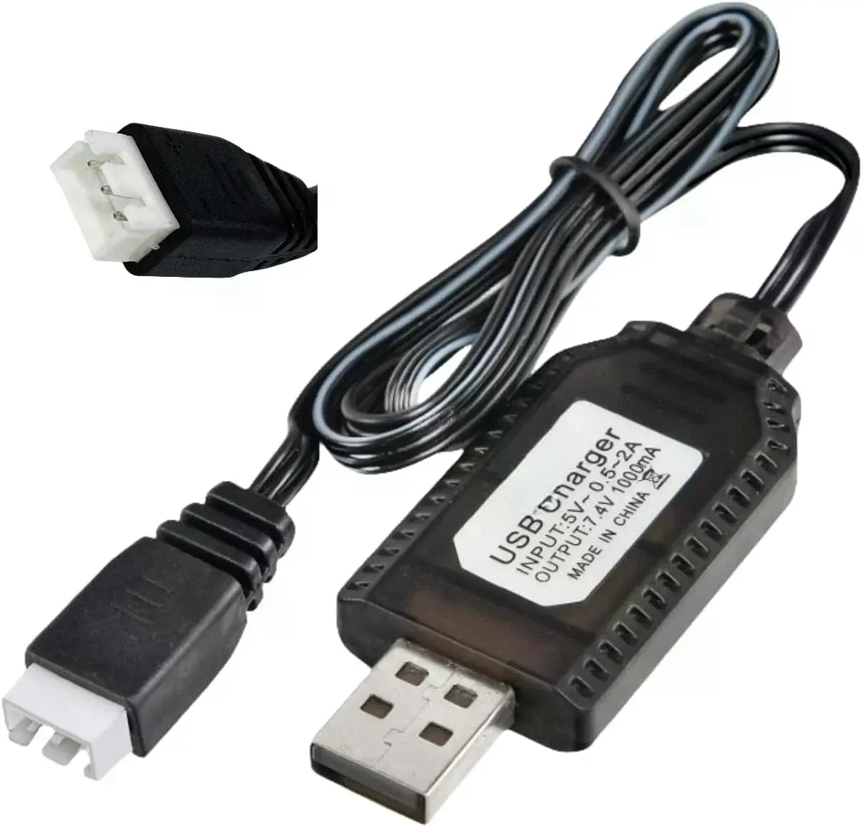 7.4v Li-ion Sm-3p Soket Drone Bataryası Usb Şarj Kablosu