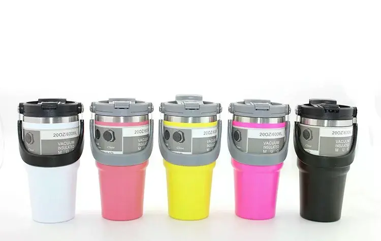 900 Ml Taşıma Kulplu Paslanmaz Çelik Termos Mug - Vakumlu Isı Yalıtımlı Bardak Alk3137