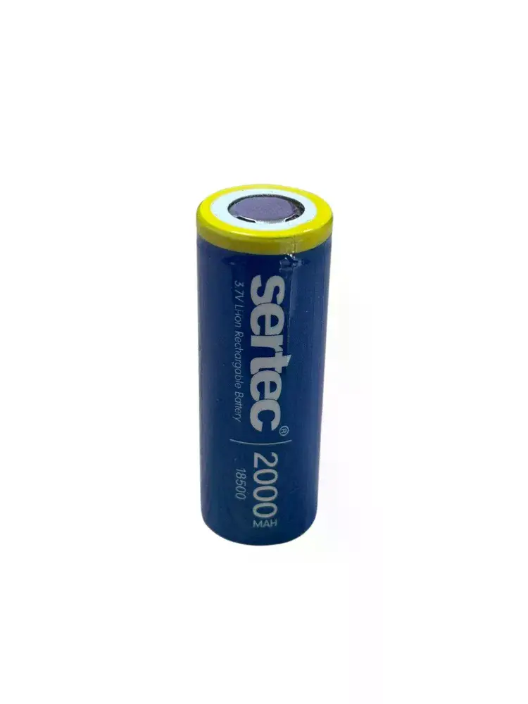 3.7v Li-ion 18500 2000 Mah 3c Şarjlı Pil
