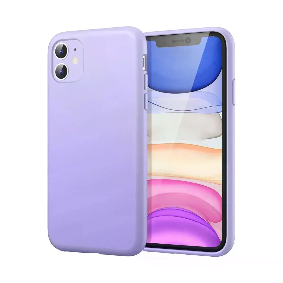 İphone 11 Kılıf First Silikon - Lila