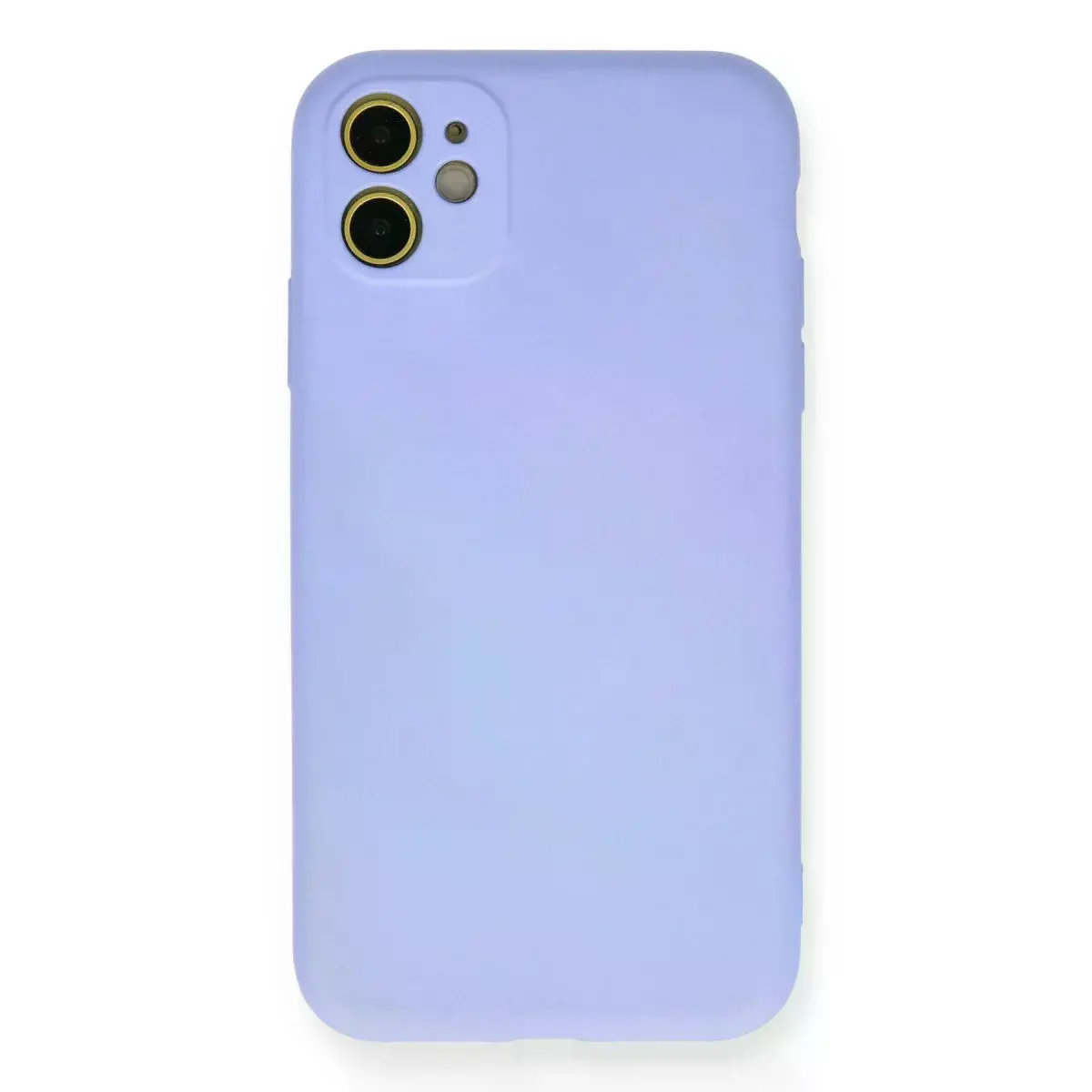 İphone 11 Kılıf Nano İçi Kadife Silikon - Lila