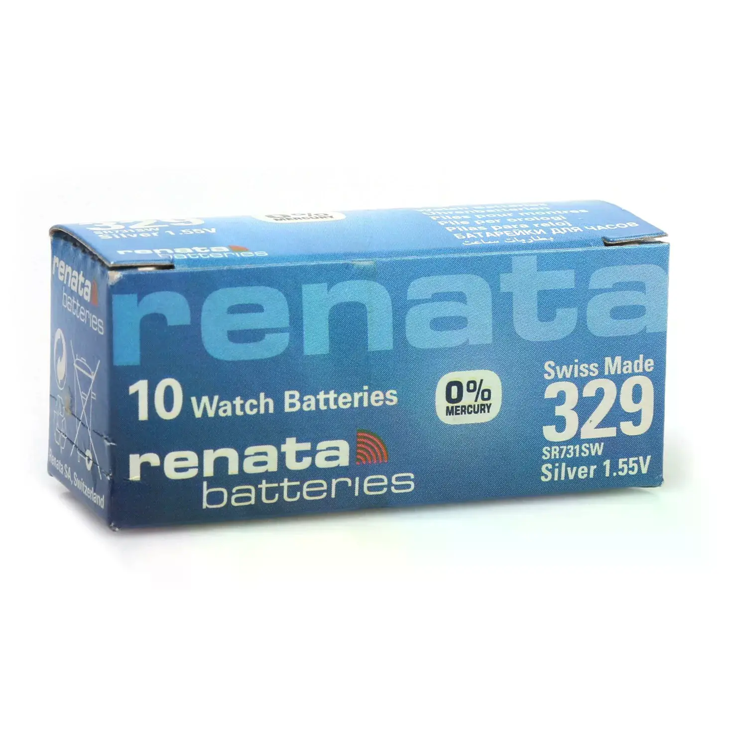 Renata 329 Sr731sw 1.55v Alkalin Saat Pili 10 Adet