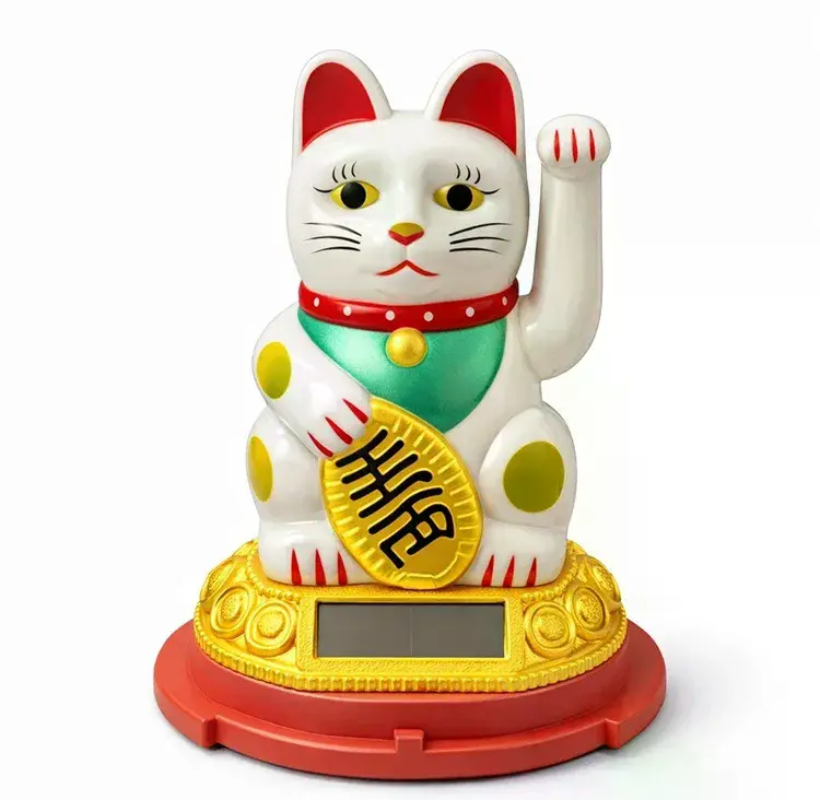 Güneş Enerjili Sallanan Şans Kedisi - Maneki Neko Alk4520