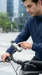 XY-089 Motosiklet &amp; Bisiklet Ayna Baglantılı Telefon Tutucu-5