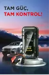 8000 Mah Taşnabilir Dijital Ekranlı Araç Akü Takviyeli,Powerbank,Işıklı Oto Hava Kompresörü-3