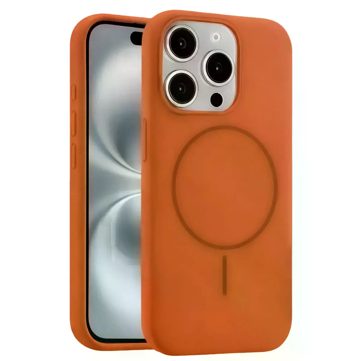 Joko  İphone 15 Pro Max Kılıf Jully Magsafe Kapak - Turuncu