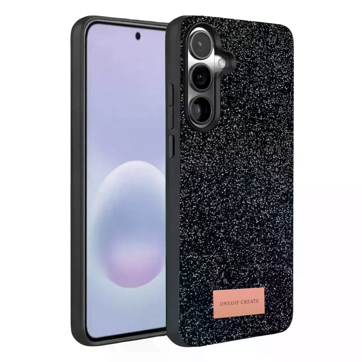 Onegif Samsung Galaxy A57 5g Bright Simli Kapak - Siyah