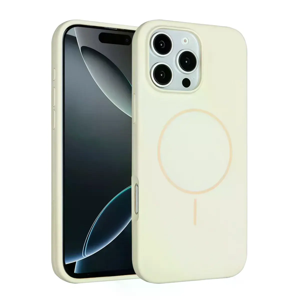 Joko  İphone 16 Pro Kılıf Jully Magsafe Kapak - Bej