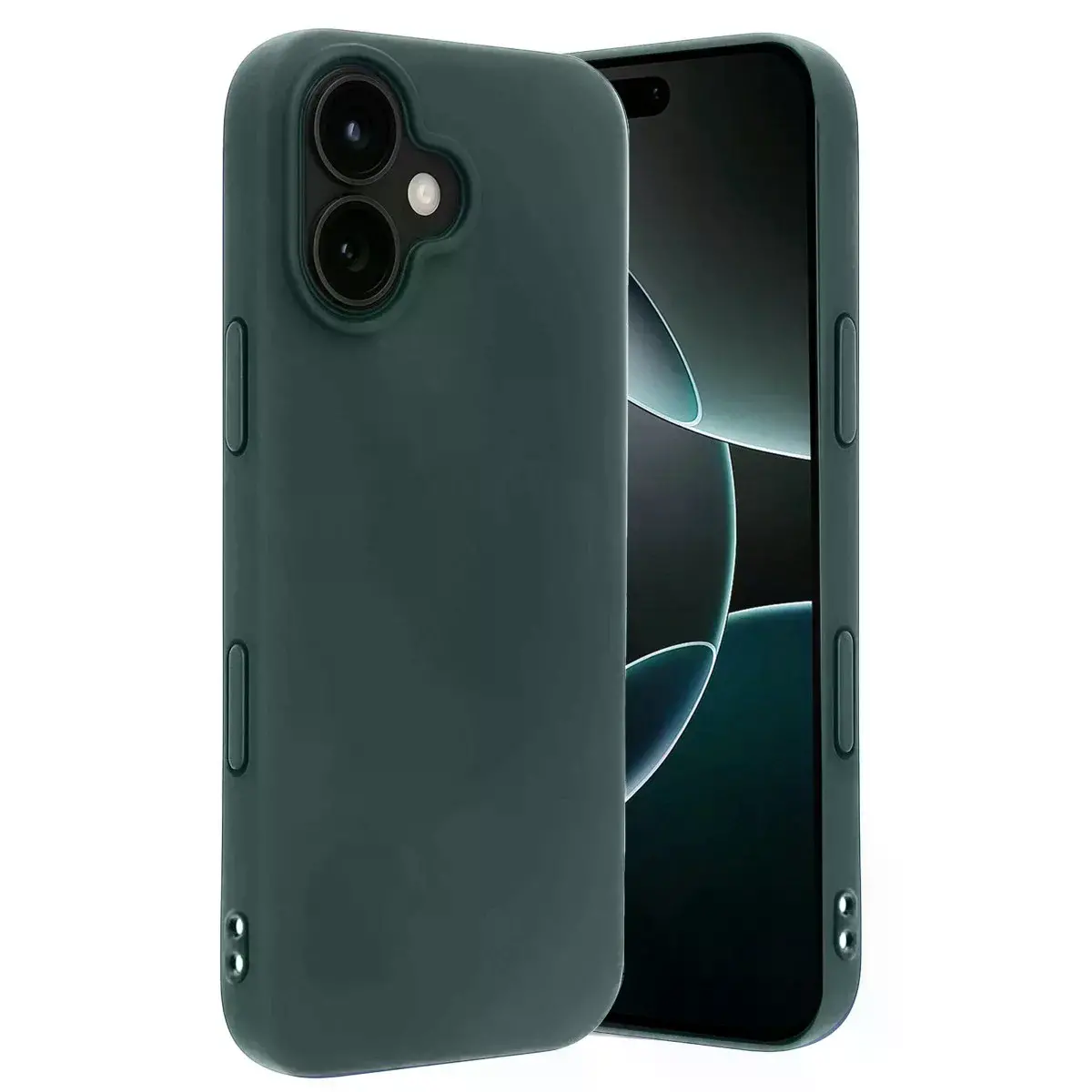 İphone 17 First Silikon - Koyu Yeşil