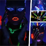 GlowPaint 6’lı Neon Boya – UV Işıkta Parlayan Makyaj Seti-2