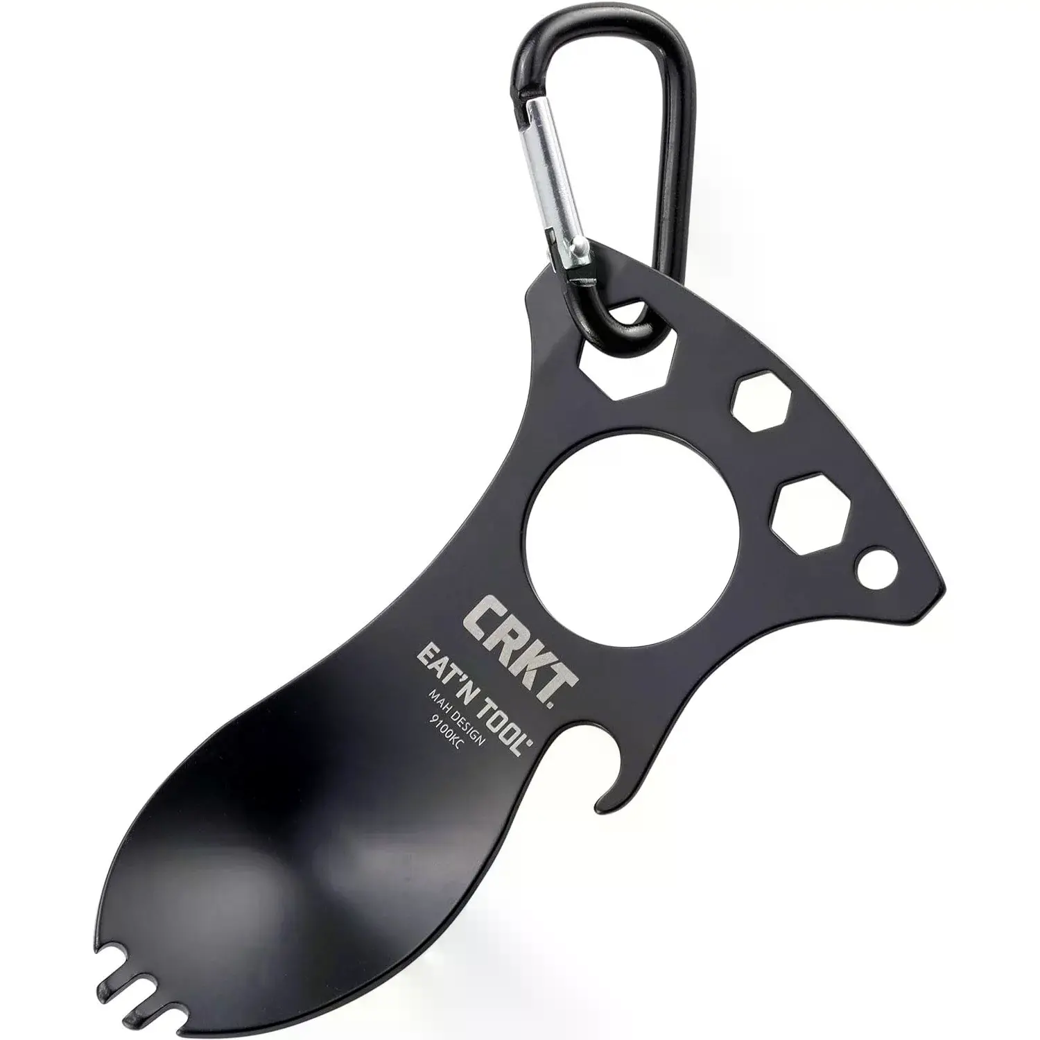 Crkt 9100k Eat’n Tool Karabina Çok Fonksiyonlu Karabina Tornavida Lokma Açacak Çatal Kaşık