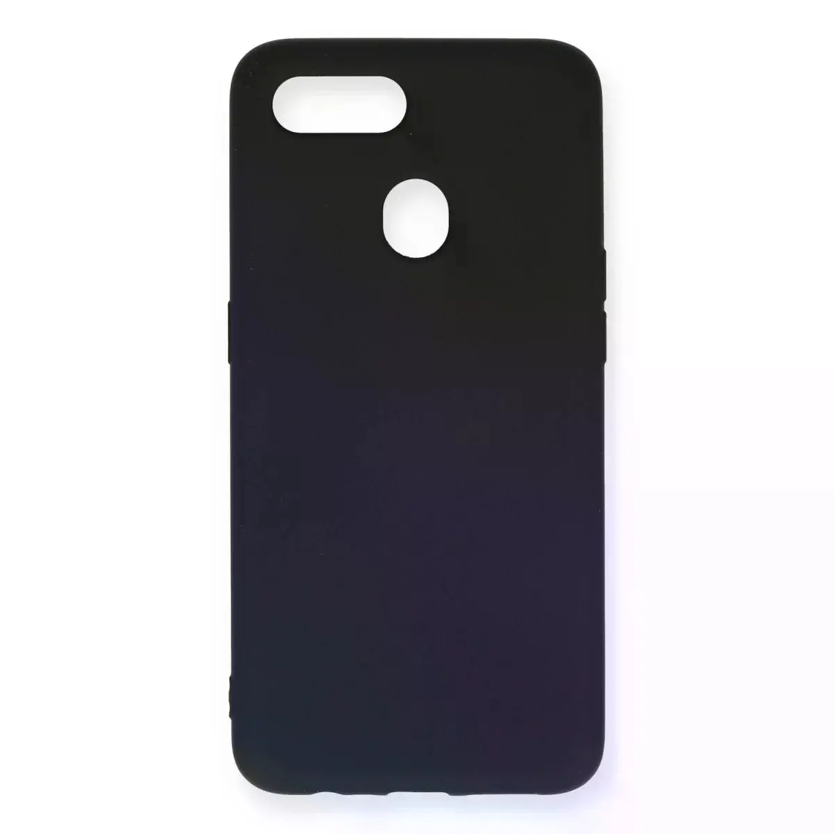 Oppo A12 Kılıf Nano İçi Kadife Silikon - Siyah