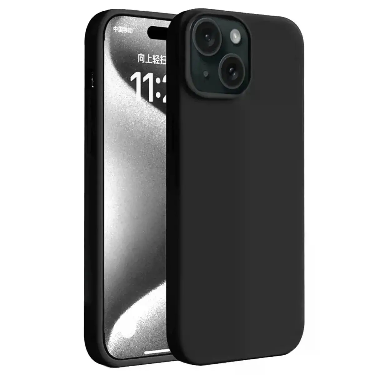 İphone 15 Kılıf First Silikon - Siyah