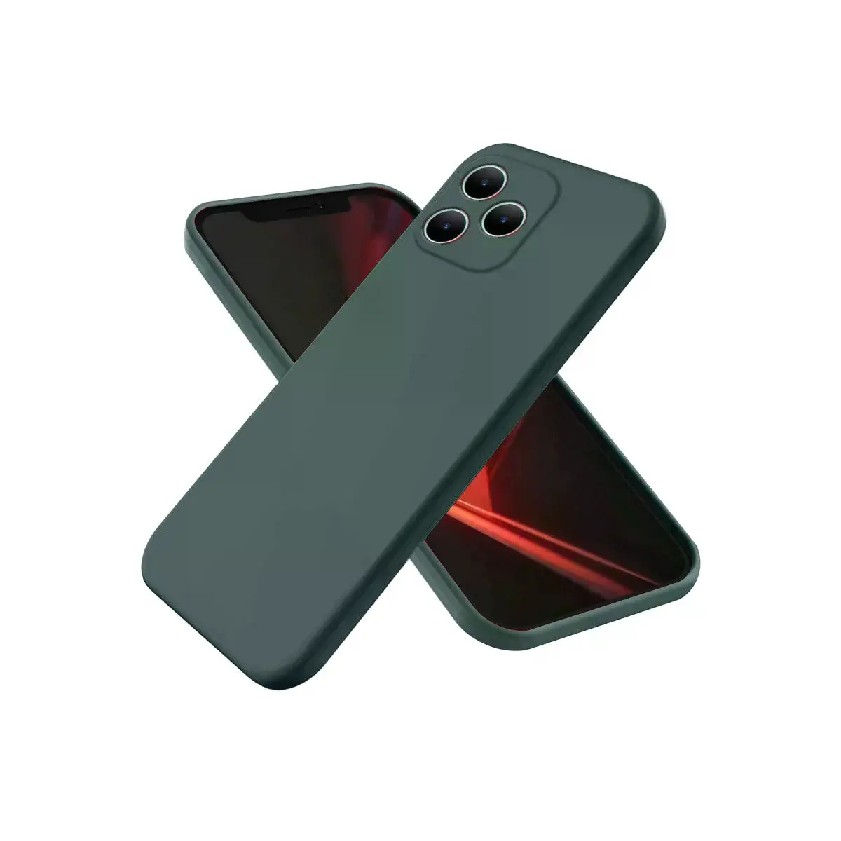 Realme Note 50 4g Kılıf First Silikon - Koyu Yeşil