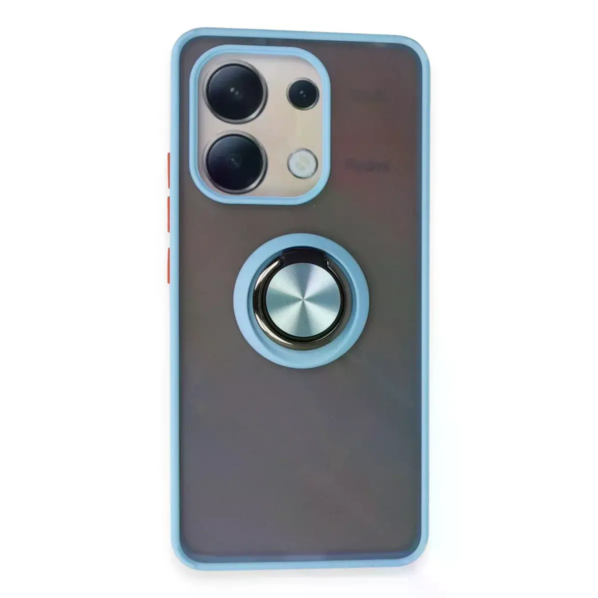 Xiaomi Redmi Note 13 4g Kılıf Montreal Yüzüklü Silikon Kapak - Buz Mavi