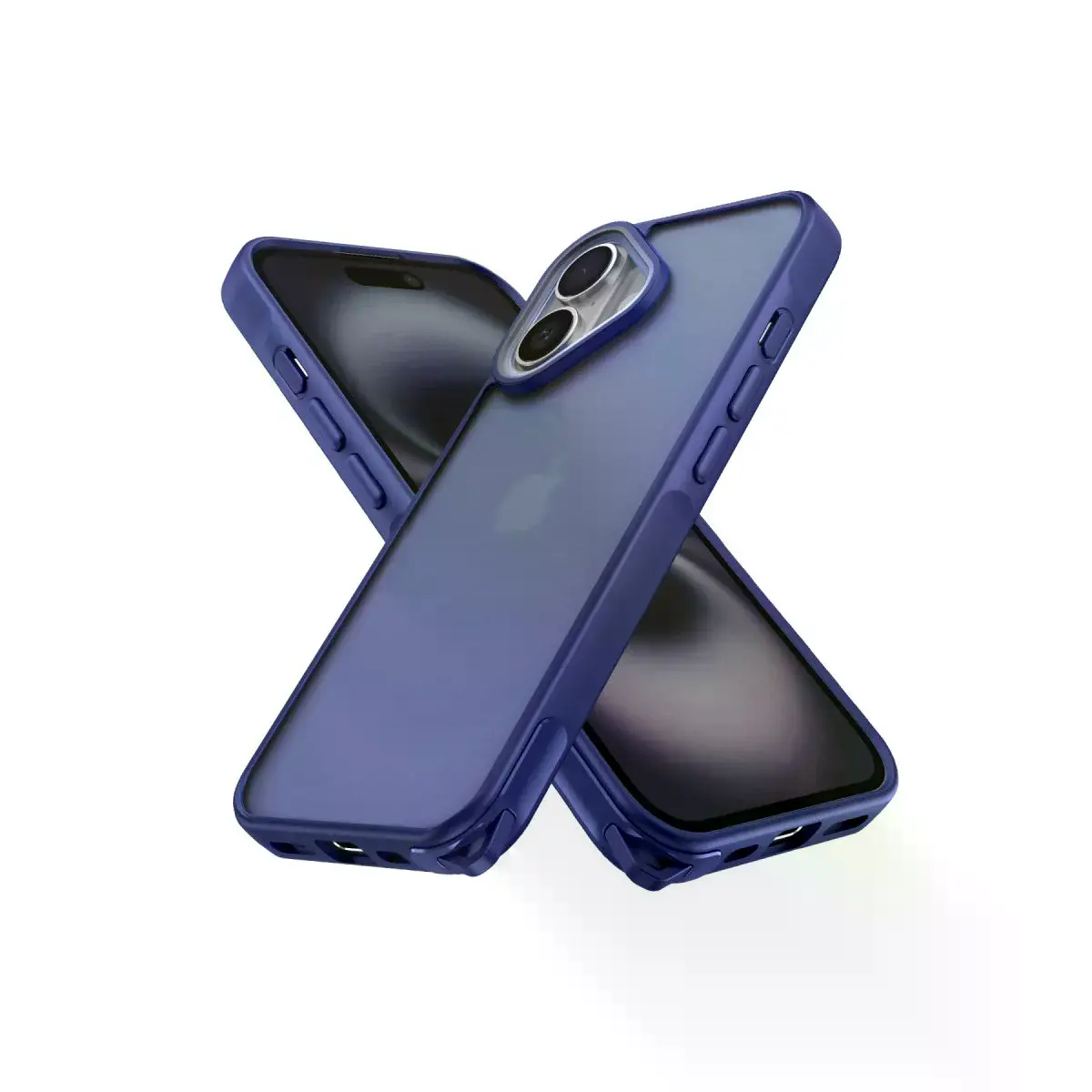 İphone 16 Kılıf Elegant Kapak - Lacivert