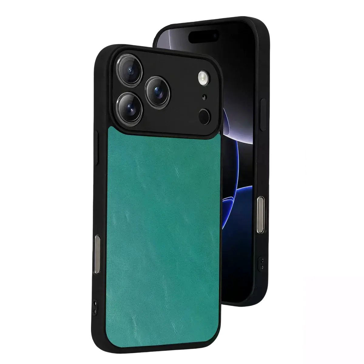 İphone 17 Pro Max Aras Deri Kapak - Açık Yeşil