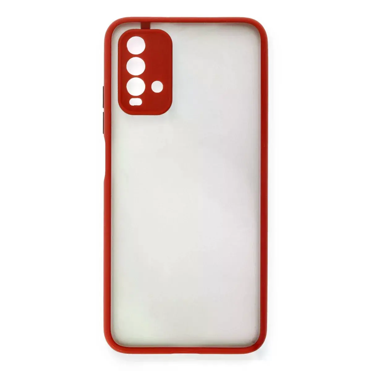 Xiaomi Redmi 9t Kılıf Montreal Silikon Kapak - Kırmızı