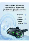 D2-6X 1000M Mesafeli 6 Kanallı İntercom Bluetooth Motosiklet Kask Kulaklığı İntercom Kulaklık-5